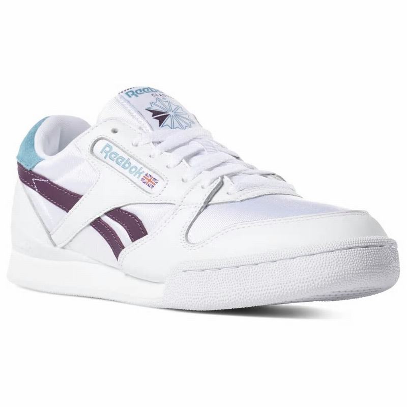 Tenisi Reebok Phase 1 Pro Barbati Albi/Verde Menta/Violet Romania HN6814ZA